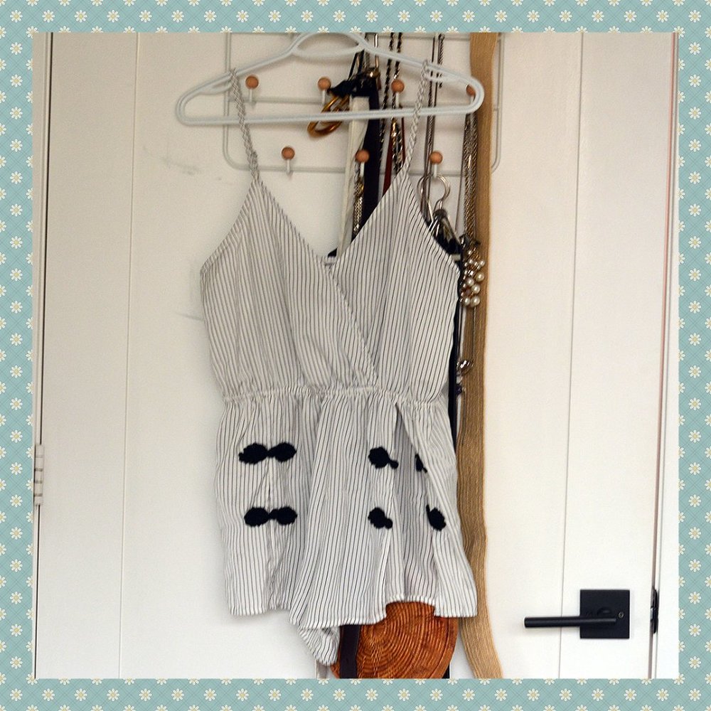 Forever 21 Striped Pajama Romper‎